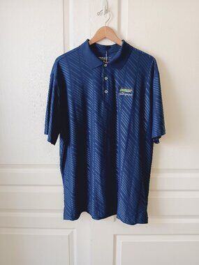 Nike Golf Men's Navy Blue Coeur d'Alene Resort Standard Fit Polo Size XL